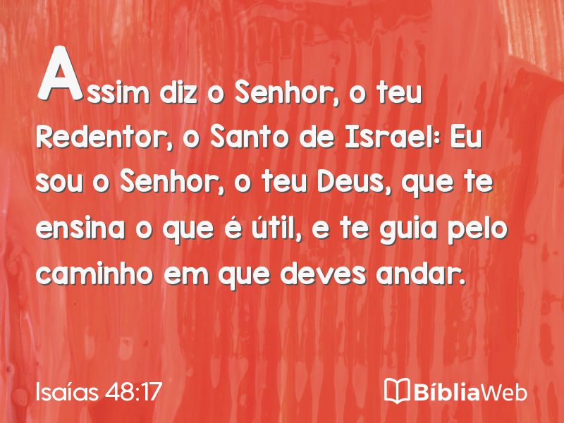 Isaías 48:17 em imagem para compartilhar