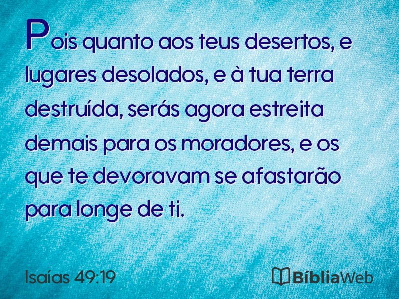 Isaías 49:19 em imagem para compartilhar