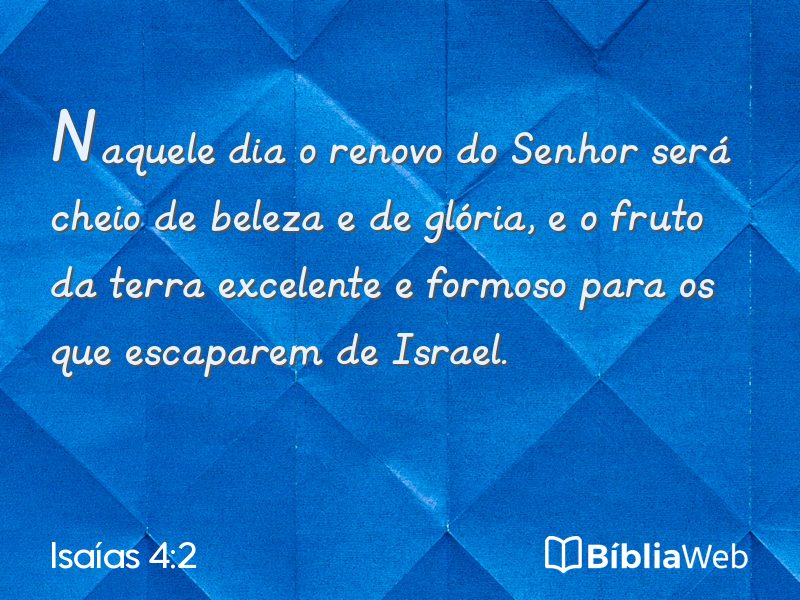 Isaías 4:2 em imagem para compartilhar