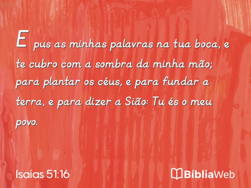 Isaías 51:16 em imagem para compartilhar