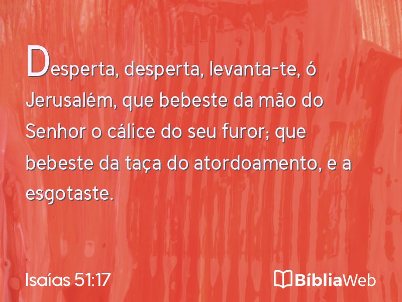 Isaías 51:17 em imagem para compartilhar