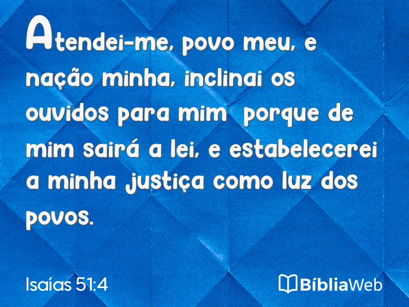 Isaías 51:4 em imagem para compartilhar