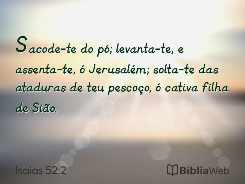 Isaías 52:2 em imagem para compartilhar