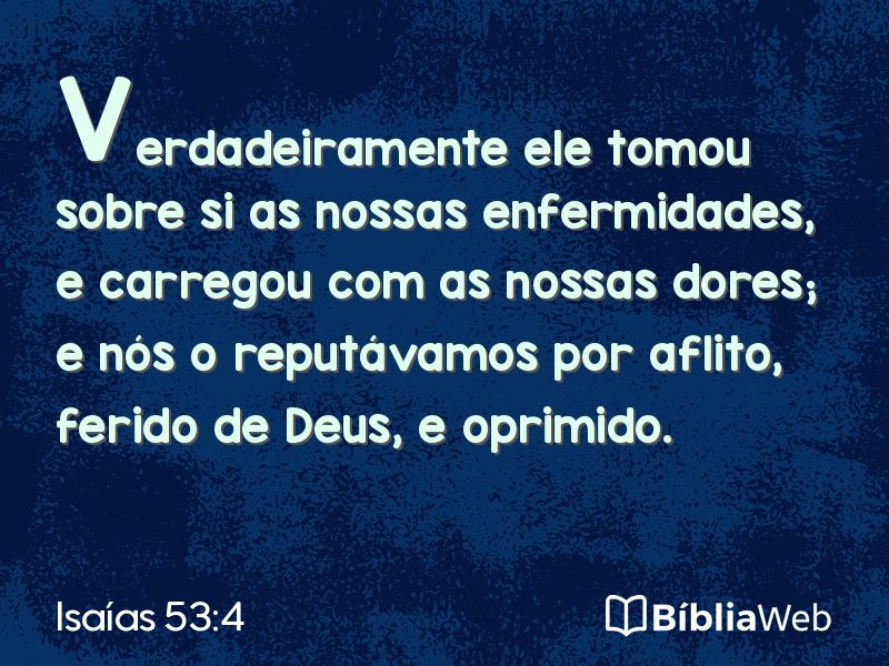 Isaías 53:4 em imagem para compartilhar