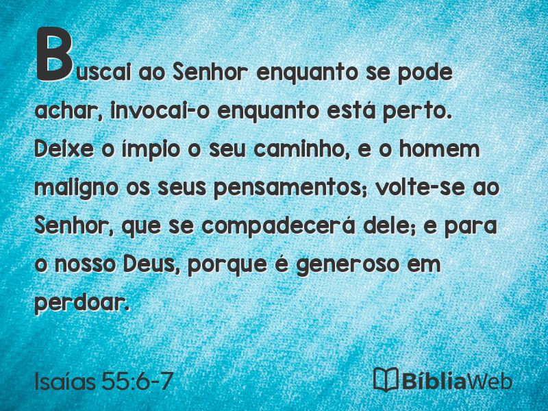Isaías 55:6-7 em imagem para compartilhar