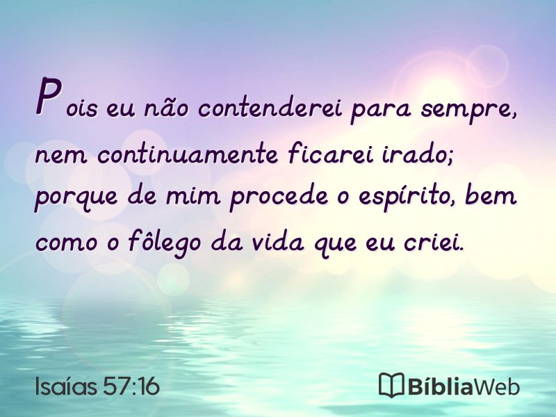 Isaías 57:16 em imagem para compartilhar