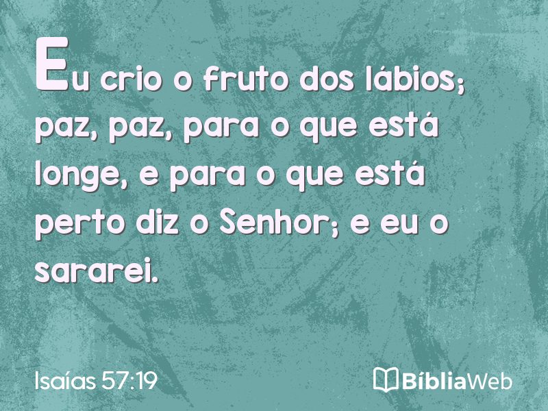Isaías 57:19 em imagem para compartilhar