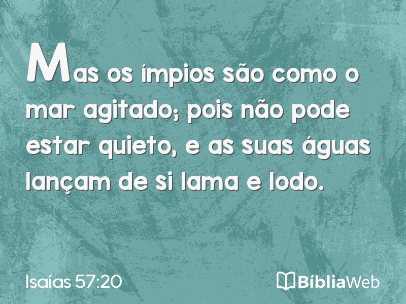 Isaías 57:20 em imagem para compartilhar