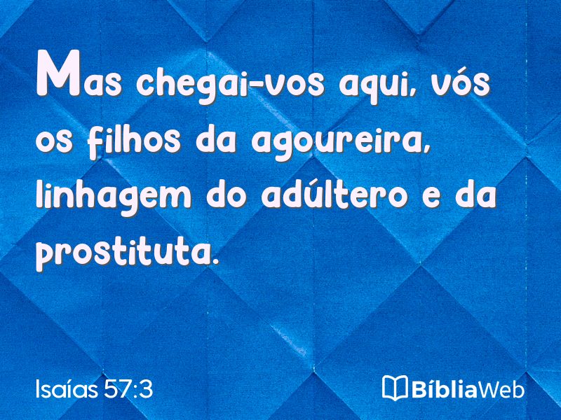 Isaías 57:3 em imagem para compartilhar