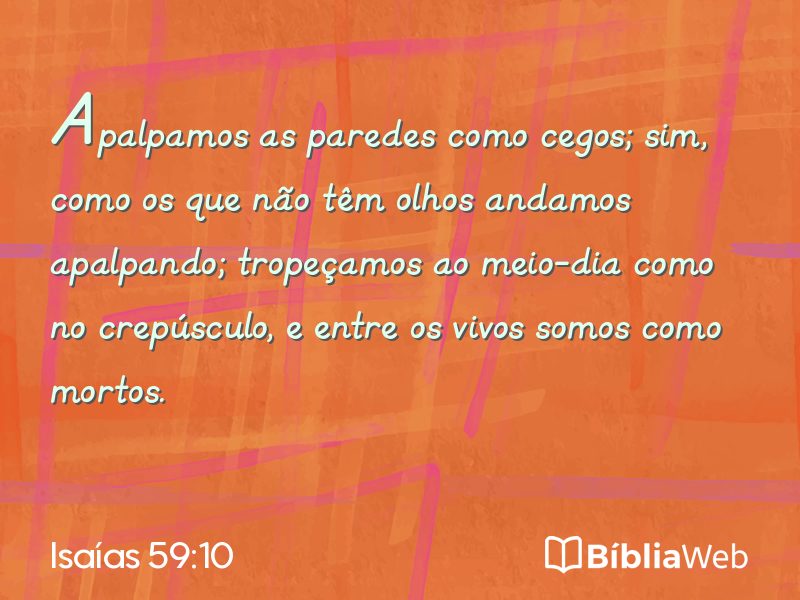 Isaías 59:10 em imagem para compartilhar
