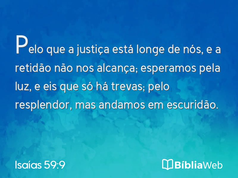 Isaías 59:9 em imagem para compartilhar