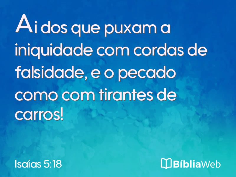 Isaías 5:18 em imagem para compartilhar
