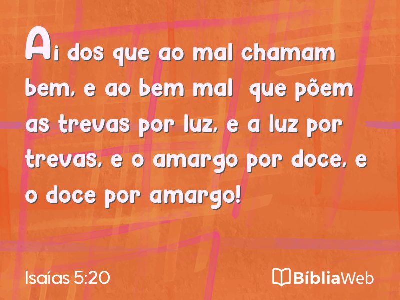 Isaías 5:20 em imagem para compartilhar
