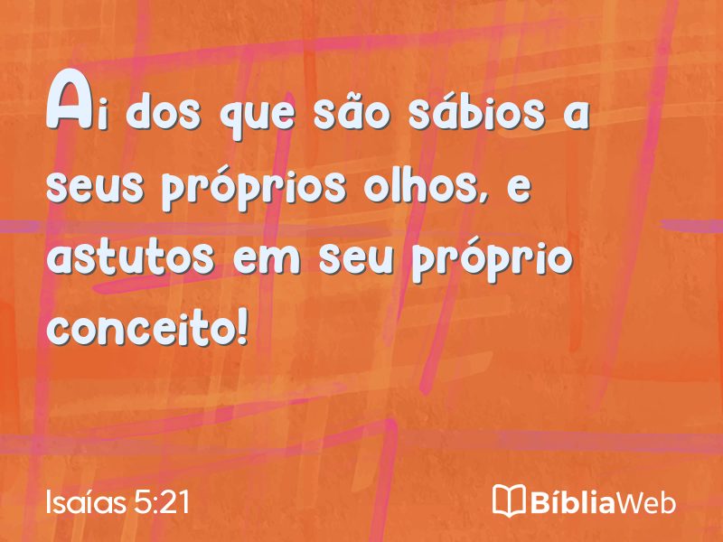 Isaías 5:21 em imagem para compartilhar