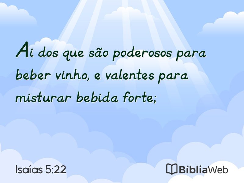 Isaías 5:22 em imagem para compartilhar