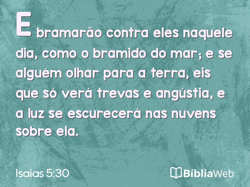 Isaías 5:30 em imagem para compartilhar