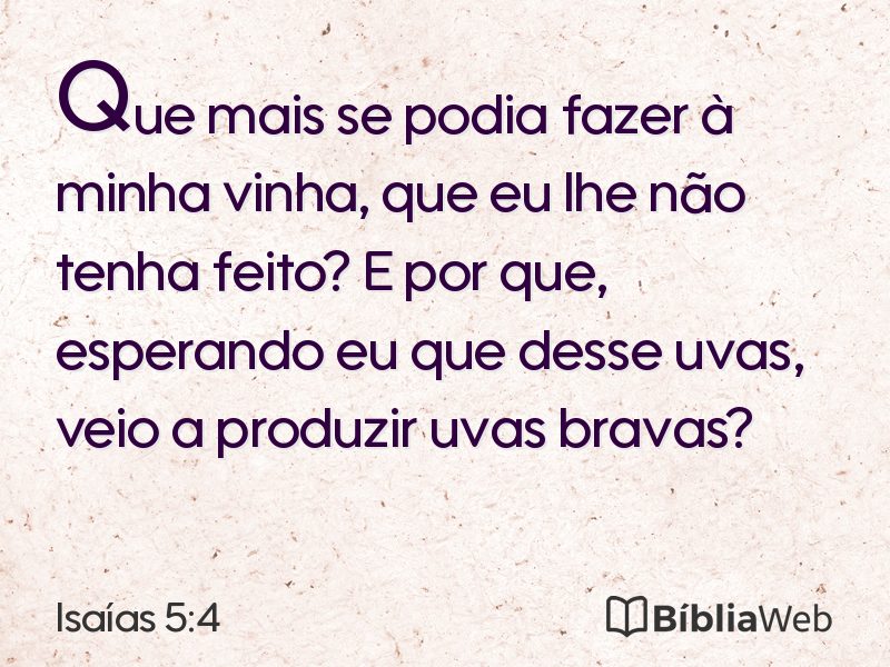 Isaías 5:4 em imagem para compartilhar