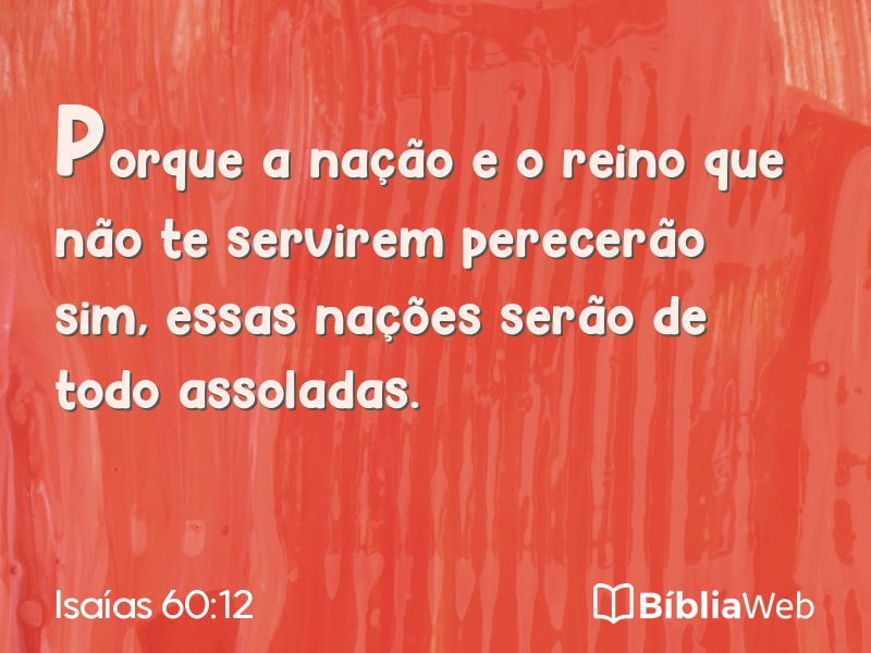 Isaías 60:12 em imagem para compartilhar