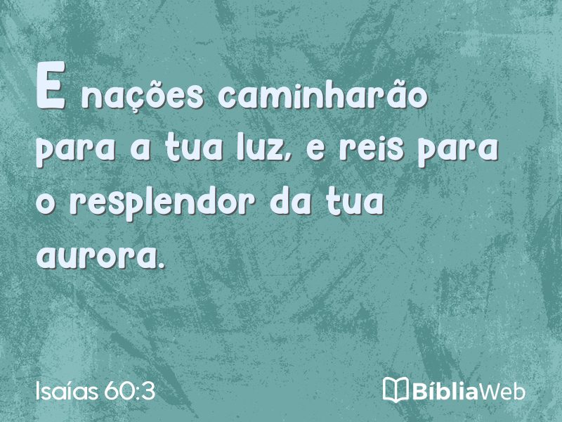 Isaías 60:3 em imagem para compartilhar