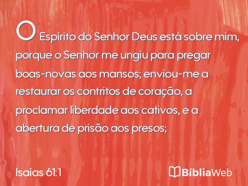 Isaías 61:1 em imagem para compartilhar