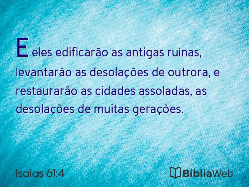 Isaías 61:4 em imagem para compartilhar