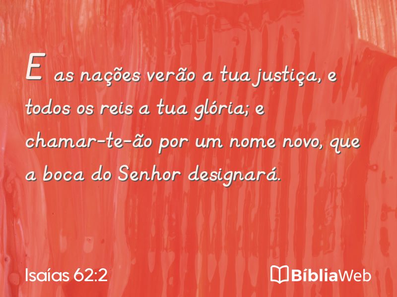 Isaías 62:2 em imagem para compartilhar
