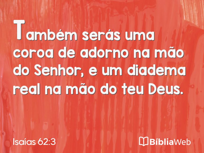 Isaías 62:3 em imagem para compartilhar