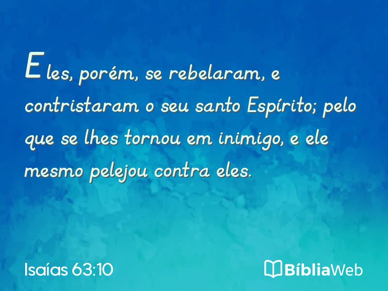 Isaías 63:10 em imagem para compartilhar
