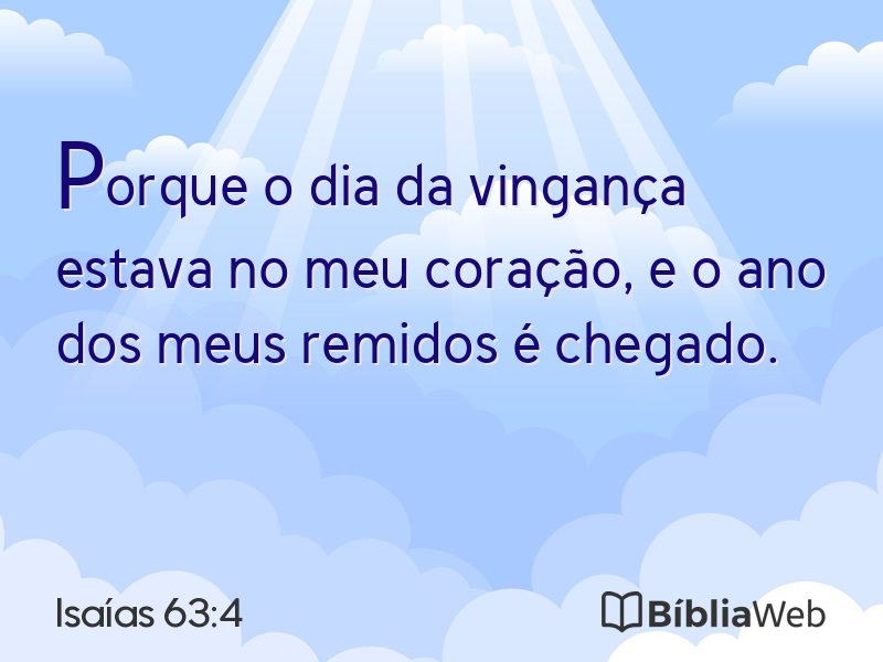 Isaías 63:4 em imagem para compartilhar