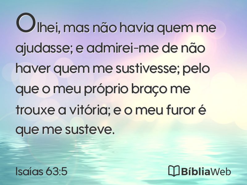 Isaías 63:5 em imagem para compartilhar