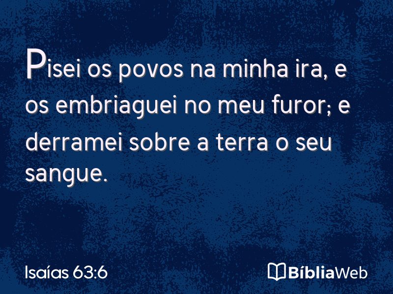 Isaías 63:6 em imagem para compartilhar
