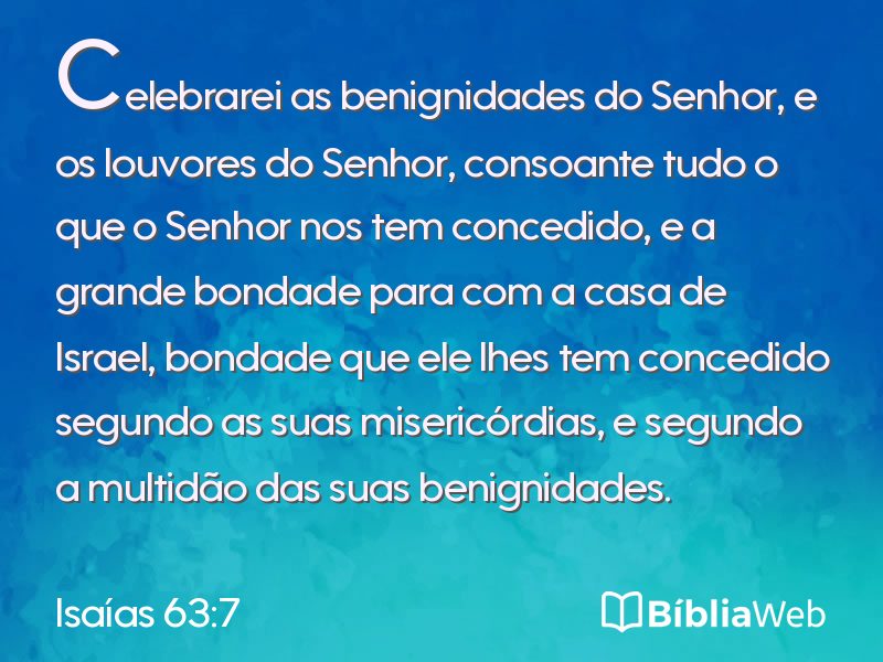 Isaías 63:7 em imagem para compartilhar