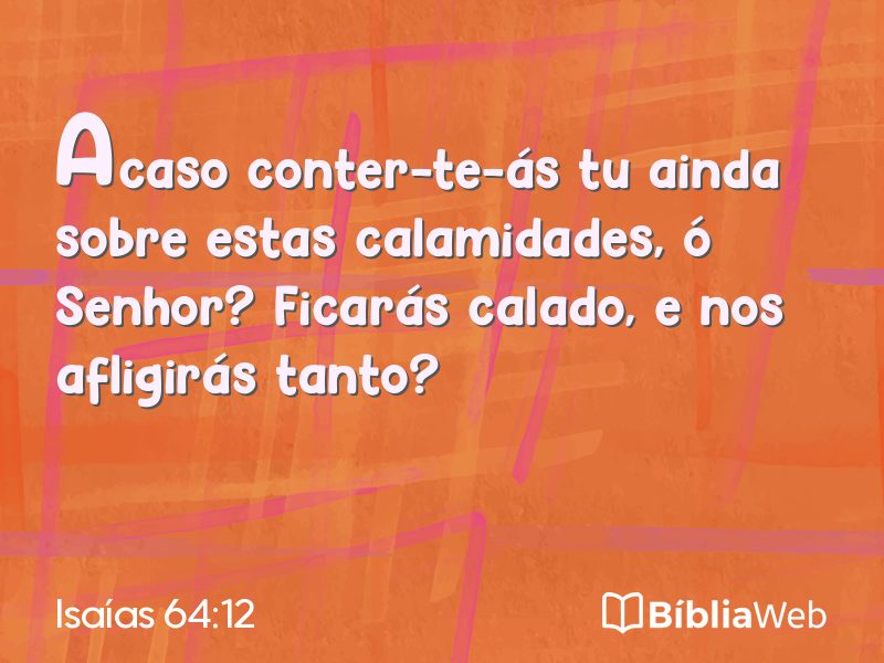 Isaías 64:12 em imagem para compartilhar
