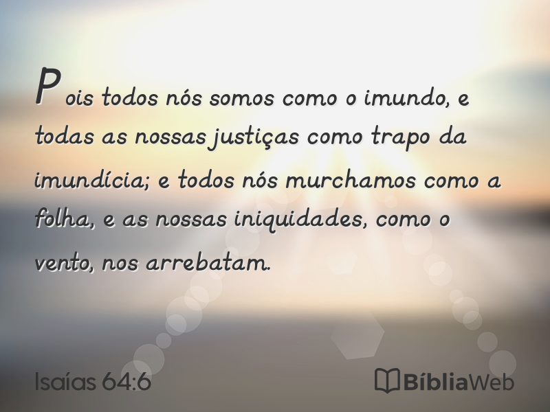 Isaías 64:6 em imagem para compartilhar
