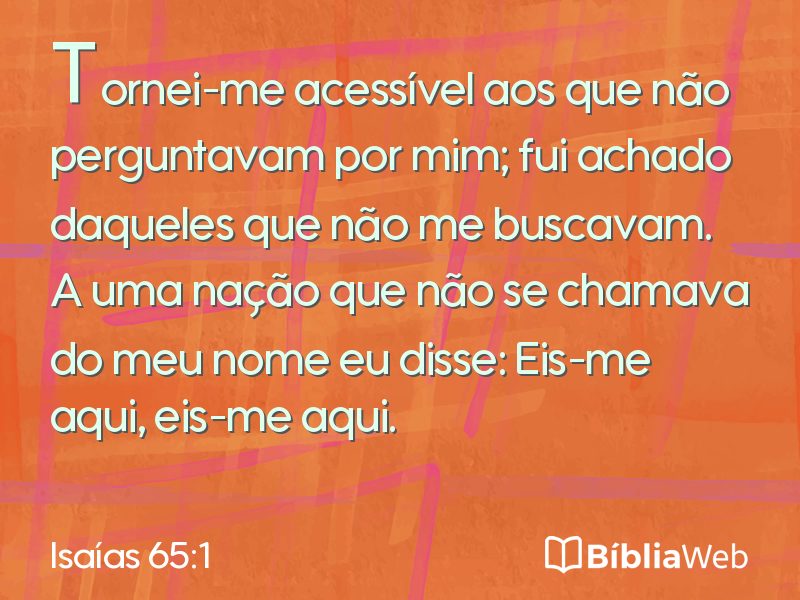 Isaías 65:1 em imagem para compartilhar