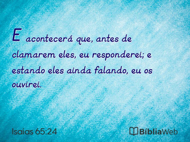Isaías 65:24 em imagem para compartilhar