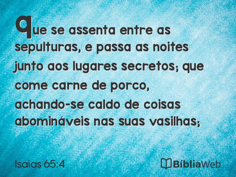Isaías 65:4 em imagem para compartilhar