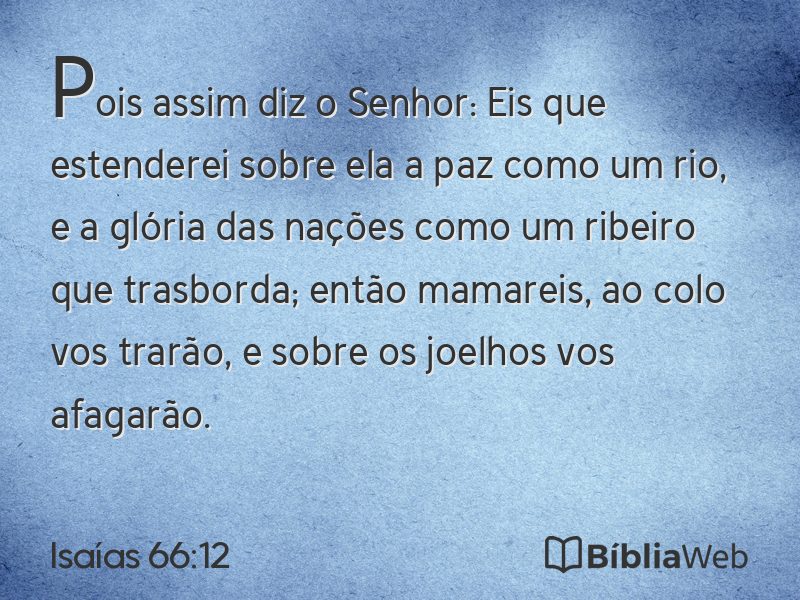 Isaías 66:12 em imagem para compartilhar