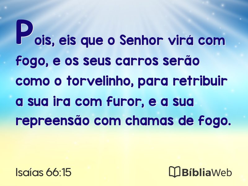 Isaías 66:15 em imagem para compartilhar