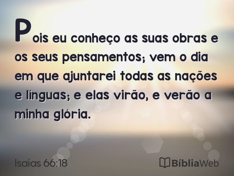 Isaías 66:18 em imagem para compartilhar