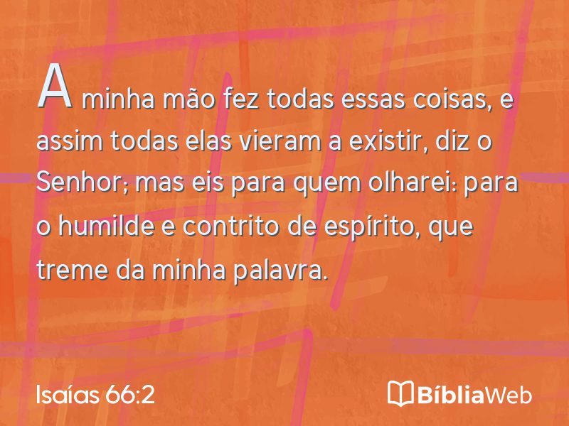 Isaías 66:2 em imagem para compartilhar