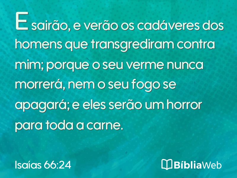 Isaías 66:24 em imagem para compartilhar