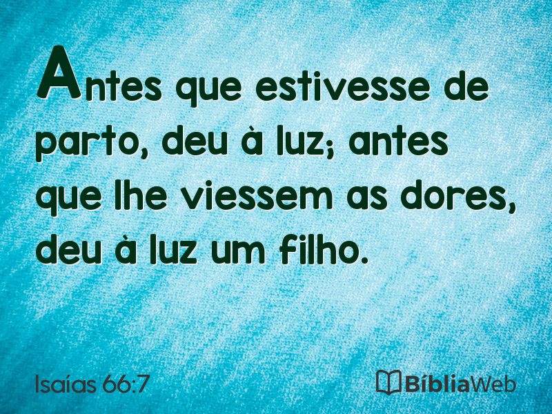 Isaías 66:7 em imagem para compartilhar