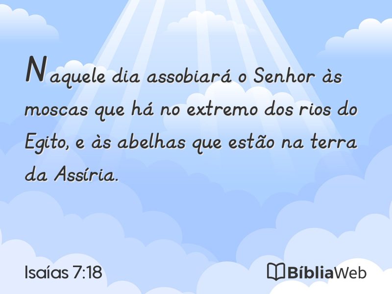 Isaías 7:18 em imagem para compartilhar