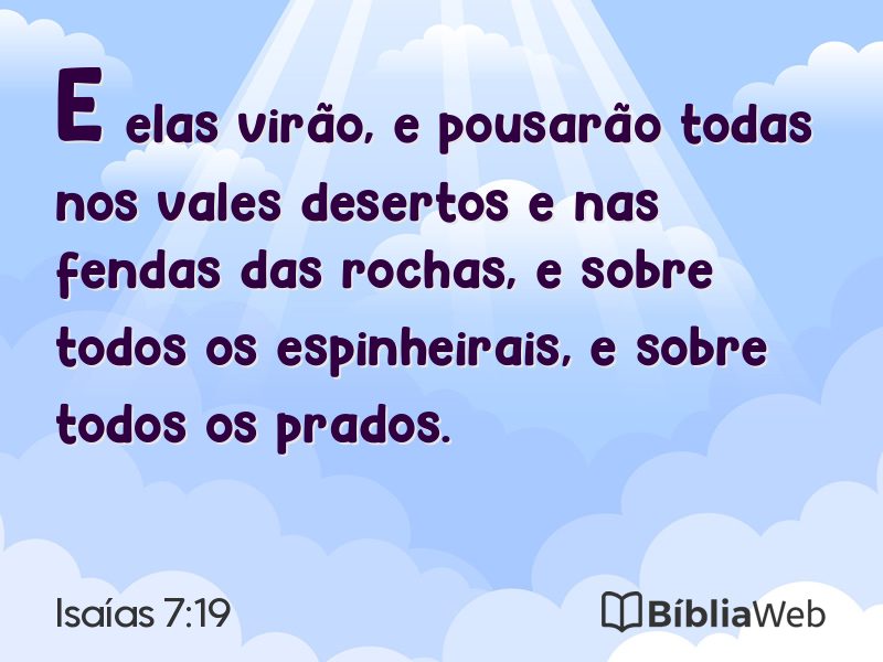 Isaías 7:19 em imagem para compartilhar