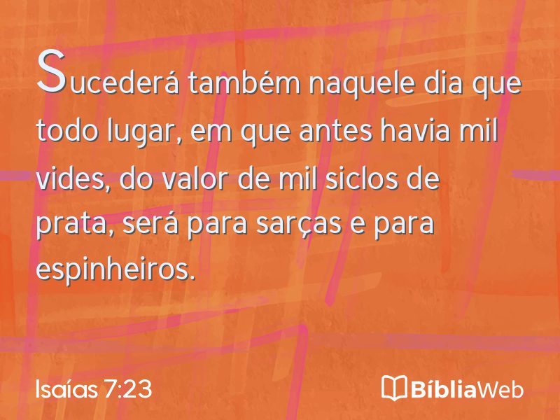 Isaías 7:23 em imagem para compartilhar