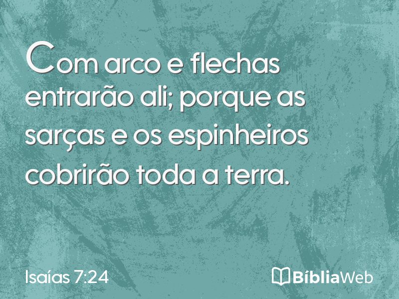 Isaías 7:24 em imagem para compartilhar