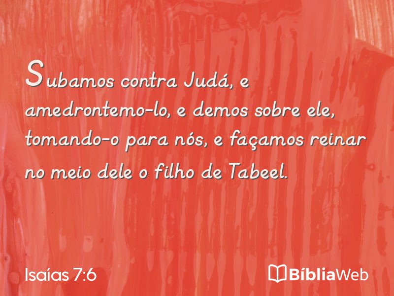 Isaías 7:6 em imagem para compartilhar