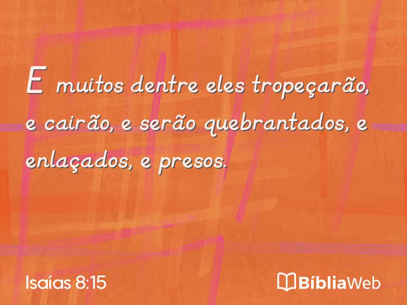 Isaías 8:15 em imagem para compartilhar