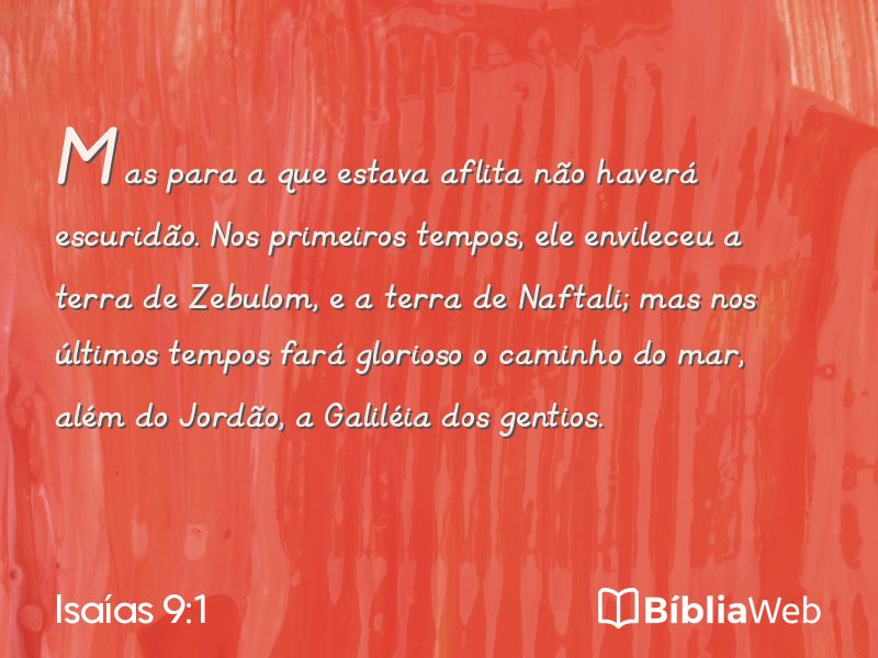 Isaías 9:1 em imagem para compartilhar